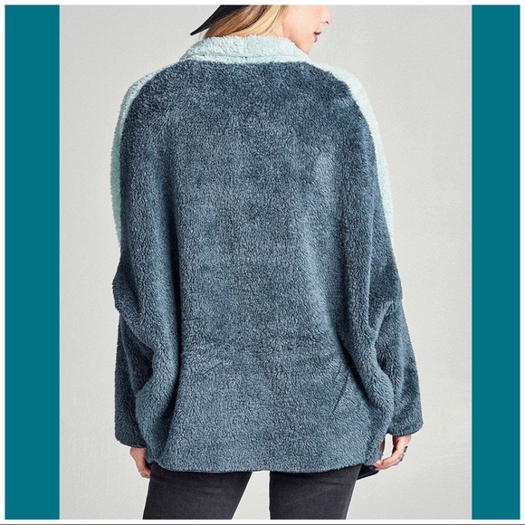 SOFT COLOR BLOCK OPEN STYLE JACKET ALL SEASON - Picture 11 of 14